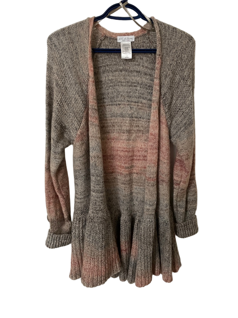 Fili di Lana Mohair Blend Cardigan Size Large